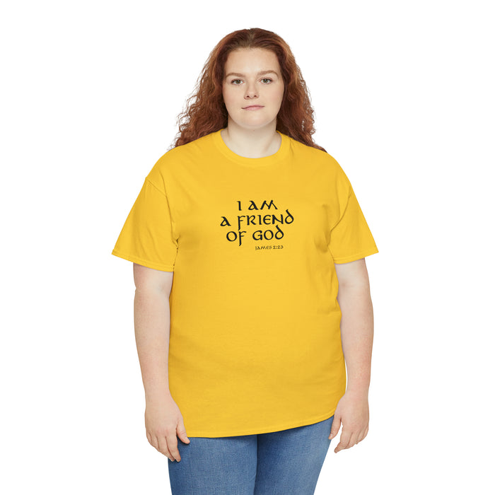 I Am A Friend Of God Men’s Unisex Heavy Cotton Tee