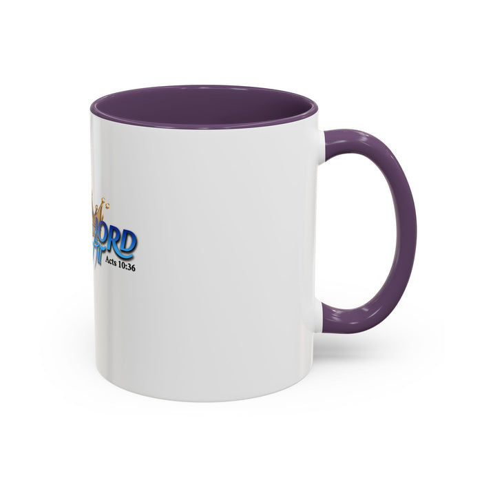 Jesus is Lord Over All Accent Coffee Mug (11 oz)