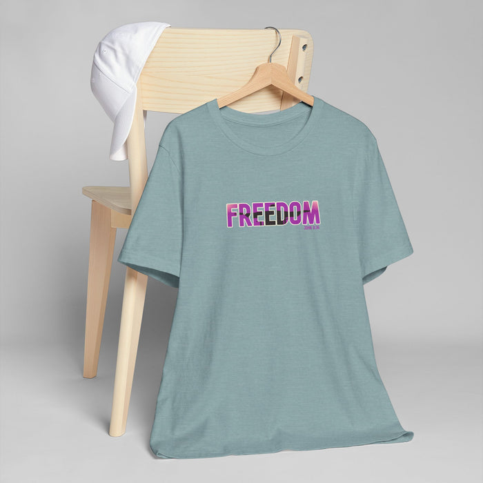 Freedom Graphic Tee — Bold Pink Gradient "FREEDOM" T-Shirt