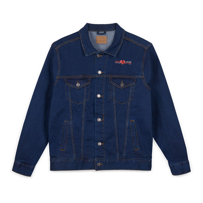 God is Love Embroidered Unisex Denim Jacket