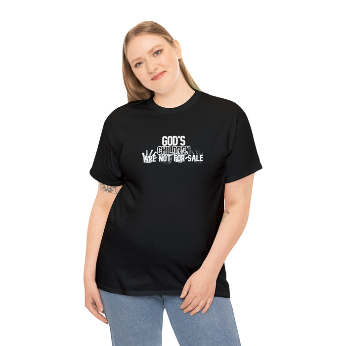 God’s Children are Not for Sale Women’s Unisex Heavy Cotton Tee