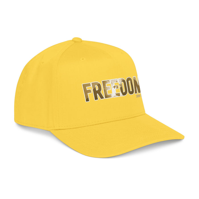 Freedom Embroidered Baseball Cap — Vintage Distressed Military-Inspired Hat