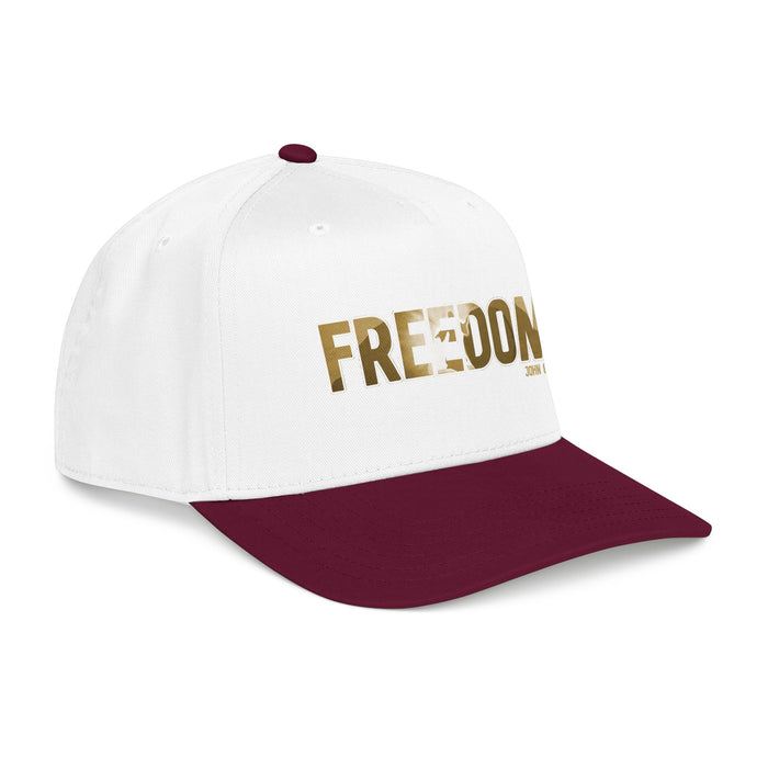 Freedom Embroidered Baseball Cap — Vintage Distressed Military-Inspired Hat