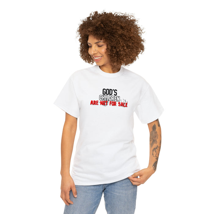 God’s Children are Not for Sale Women’s Unisex Heavy Cotton Tee