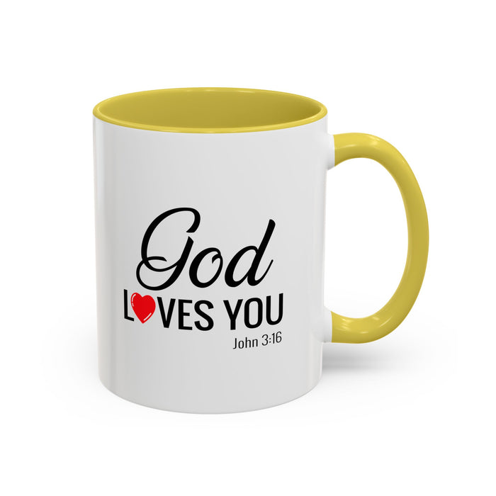 God Loves You Mug — Christian Coffee Cup (John 3:16)