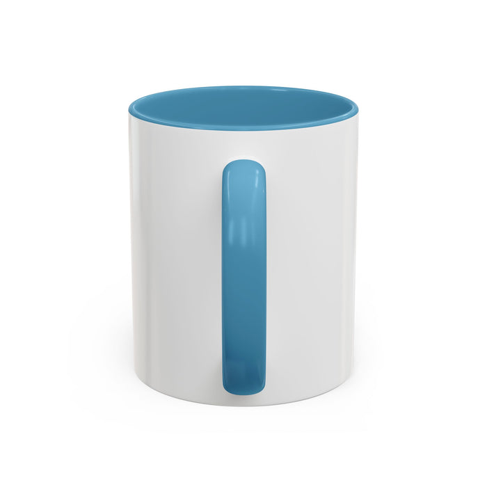 God Is Faithful Rainbow Accent Coffee Mug — Christian Scripture 2 Timothy 2:13