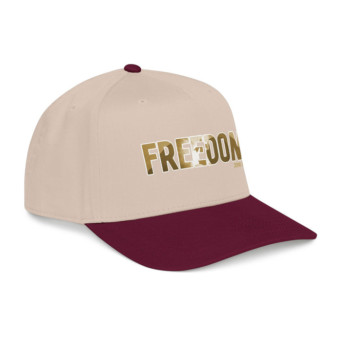Freedom Embroidered Baseball Cap — Vintage Distressed Military-Inspired Hat