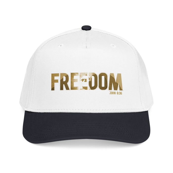 Freedom Embroidered Baseball Cap — Vintage Distressed Military-Inspired Hat
