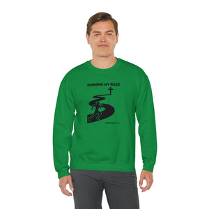 Running My Race Men’s Unisex Heavy Blend™ Crewneck Sweatshirt