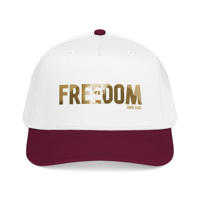 Freedom Embroidered Baseball Cap — Vintage Distressed Military-Inspired Hat