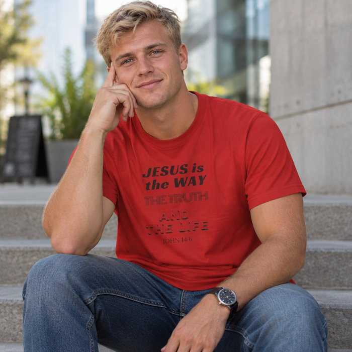 Jesus Is The Way Tee — John 14:6 Christian Faith T‑Shirt