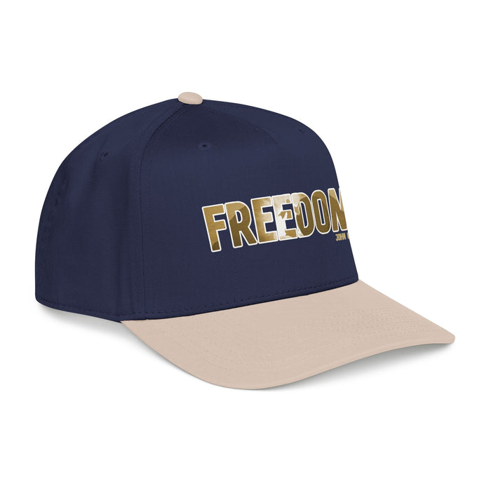 Freedom Embroidered Baseball Cap — Vintage Distressed Military-Inspired Hat
