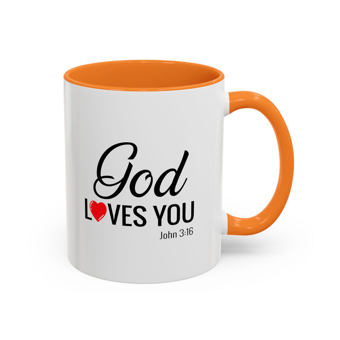God Loves You Mug — Christian Coffee Cup (John 3:16)