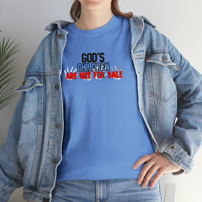 God’s Children are Not for Sale Women’s Unisex Heavy Cotton Tee