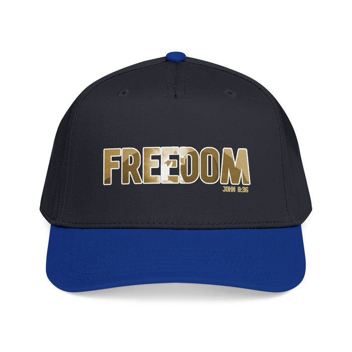 Freedom Embroidered Baseball Cap — Vintage Distressed Military-Inspired Hat