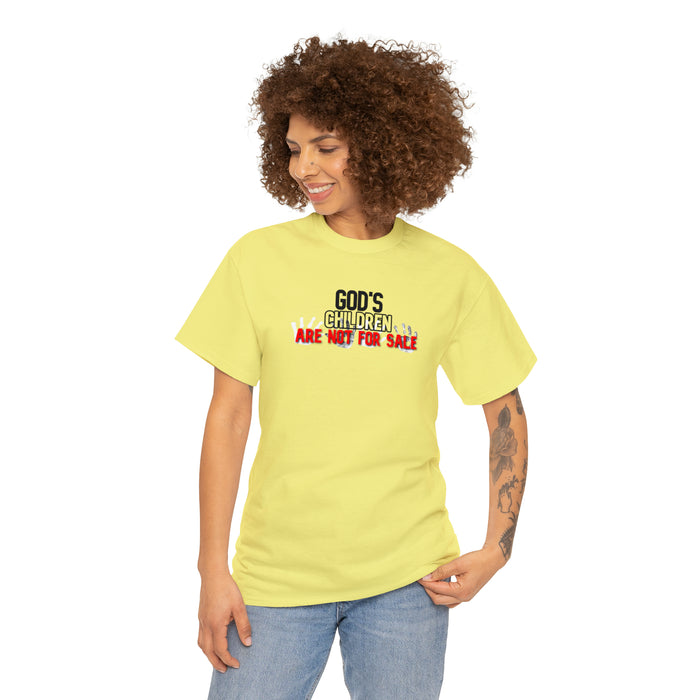 God’s Children are Not for Sale Women’s Unisex Heavy Cotton Tee