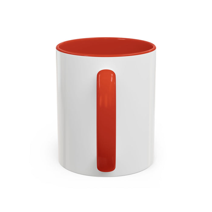 God Is Faithful Rainbow Accent Coffee Mug — Christian Scripture 2 Timothy 2:13