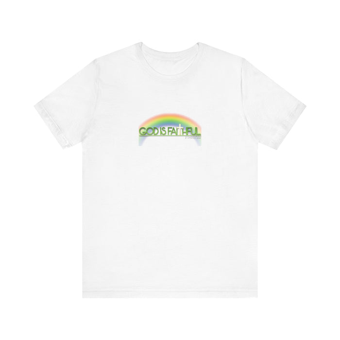 God is Faithful Men’s Unisex Jersey Short Sleeve Tee