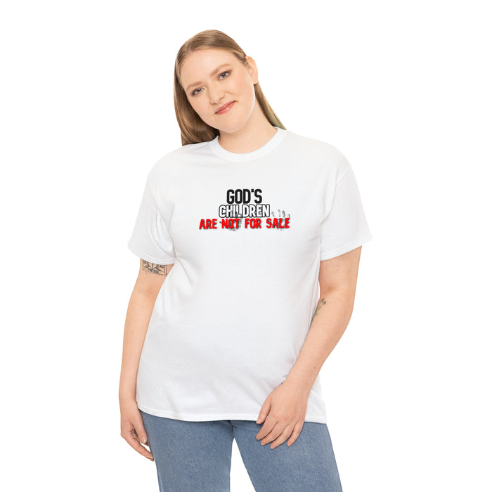 God’s Children are Not for Sale Women’s Unisex Heavy Cotton Tee