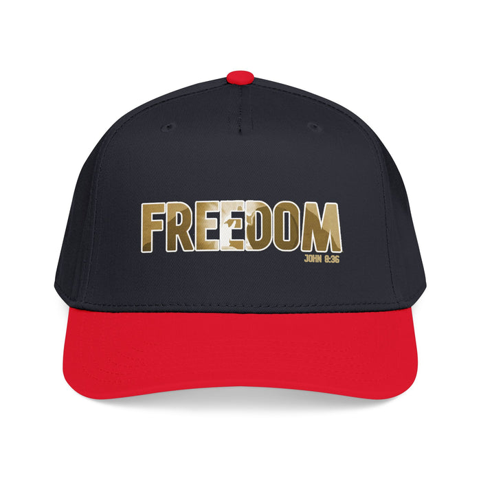 Freedom Embroidered Baseball Cap — Vintage Distressed Military-Inspired Hat