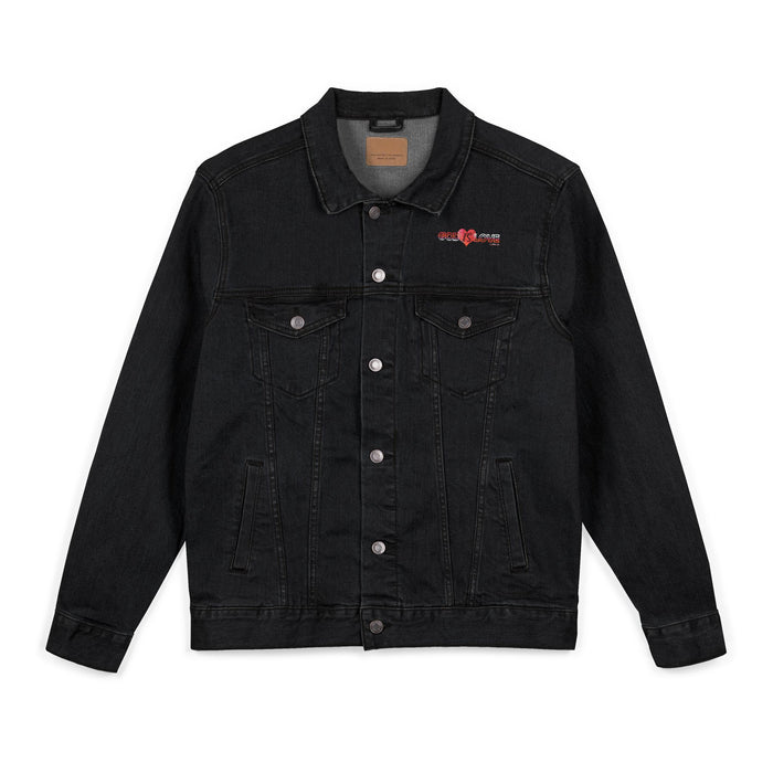 God is Love Embroidered Unisex Denim Jacket