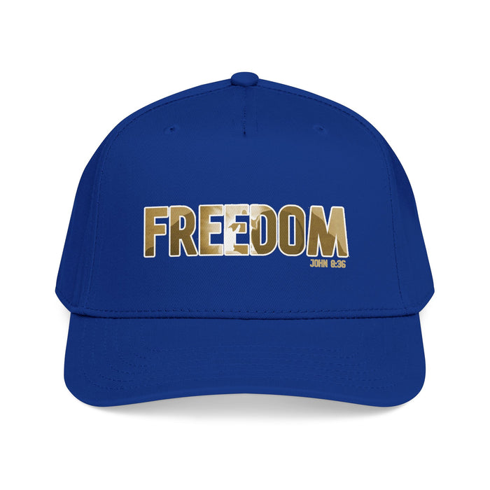 Freedom Embroidered Baseball Cap — Vintage Distressed Military-Inspired Hat