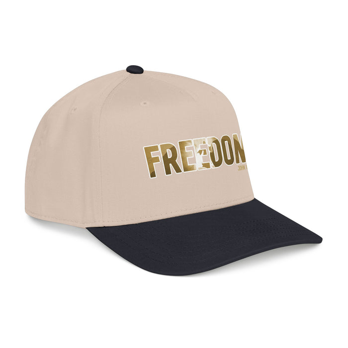 Freedom Embroidered Baseball Cap — Vintage Distressed Military-Inspired Hat