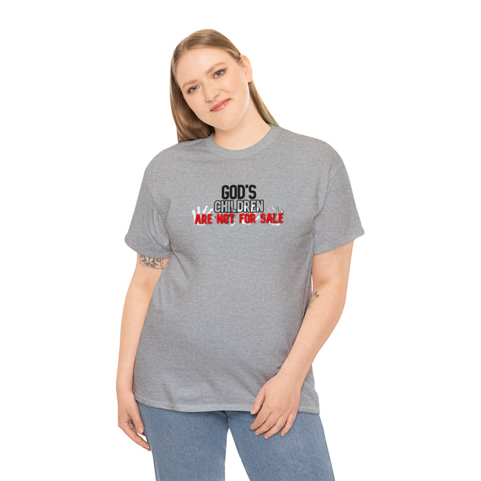 God’s Children are Not for Sale Women’s Unisex Heavy Cotton Tee