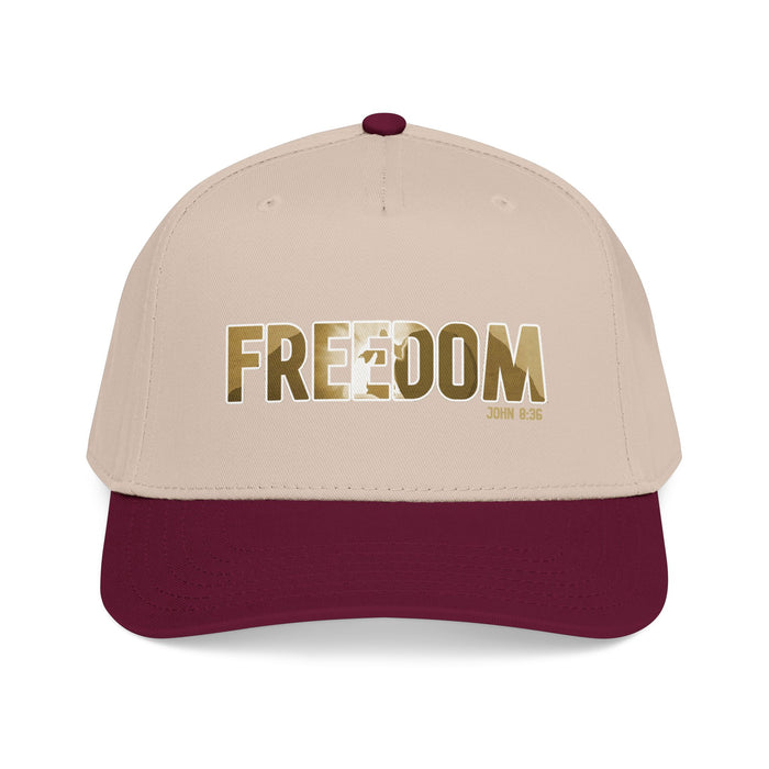 Freedom Embroidered Baseball Cap — Vintage Distressed Military-Inspired Hat