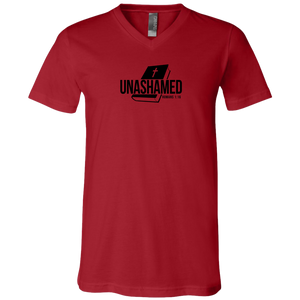 Unashamed Men’s Unisex Jersey SSV-Neck T-Shirt
