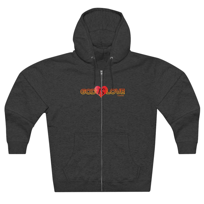 God is Love Women’s Unisex Premium Full Zip Hoodie