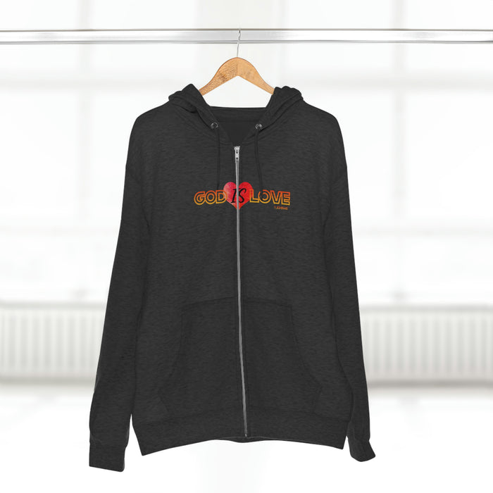 God is Love Women’s Unisex Premium Full Zip Hoodie