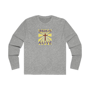 Jesus is Alive Men's Long Sleeve Crew Tee