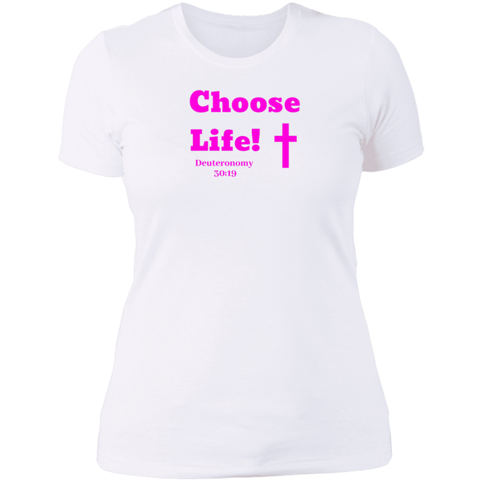 Choose Life 2.0 Ladies Boyfriend Tee Shirt