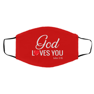 God Loves You Medium/Large Face Shield