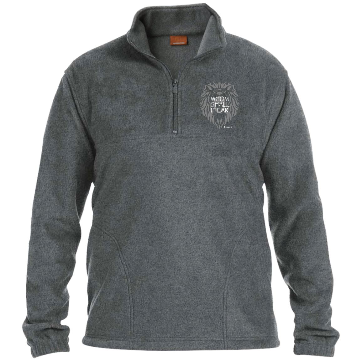 Whom Shall I Fear Men's 1/4 Zip Fleece Pullover – wearscriptures.com