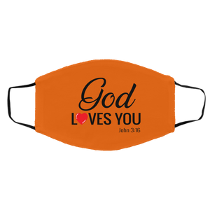 God Loves You Medium/Large Face Shield