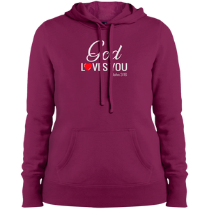 God Loves You Ladies Pullover Hooded Sweatshirt