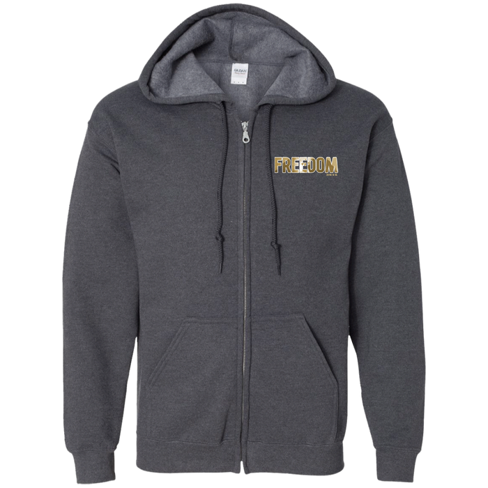 Freedom Men Zip Up Hooded Sweatshirt