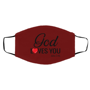 God Loves You Medium/Large Face Shield