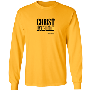 Christ Lives in Me LS Ultra Cotton Tee Shirt