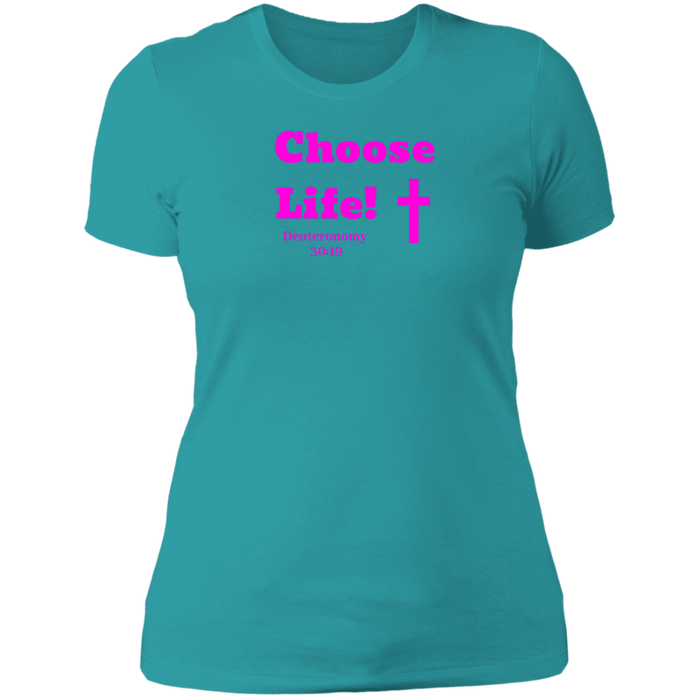 Choose Life 2.0 Ladies Boyfriend Tee Shirt