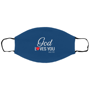 God Loves You Small/Medium Face Shield