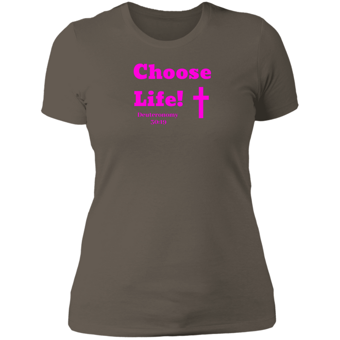 Choose Life 2.0 Ladies Boyfriend Tee Shirt