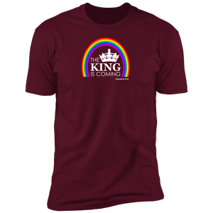 The King is Coming Men’s Premium Short Sleeve Tee Shirt