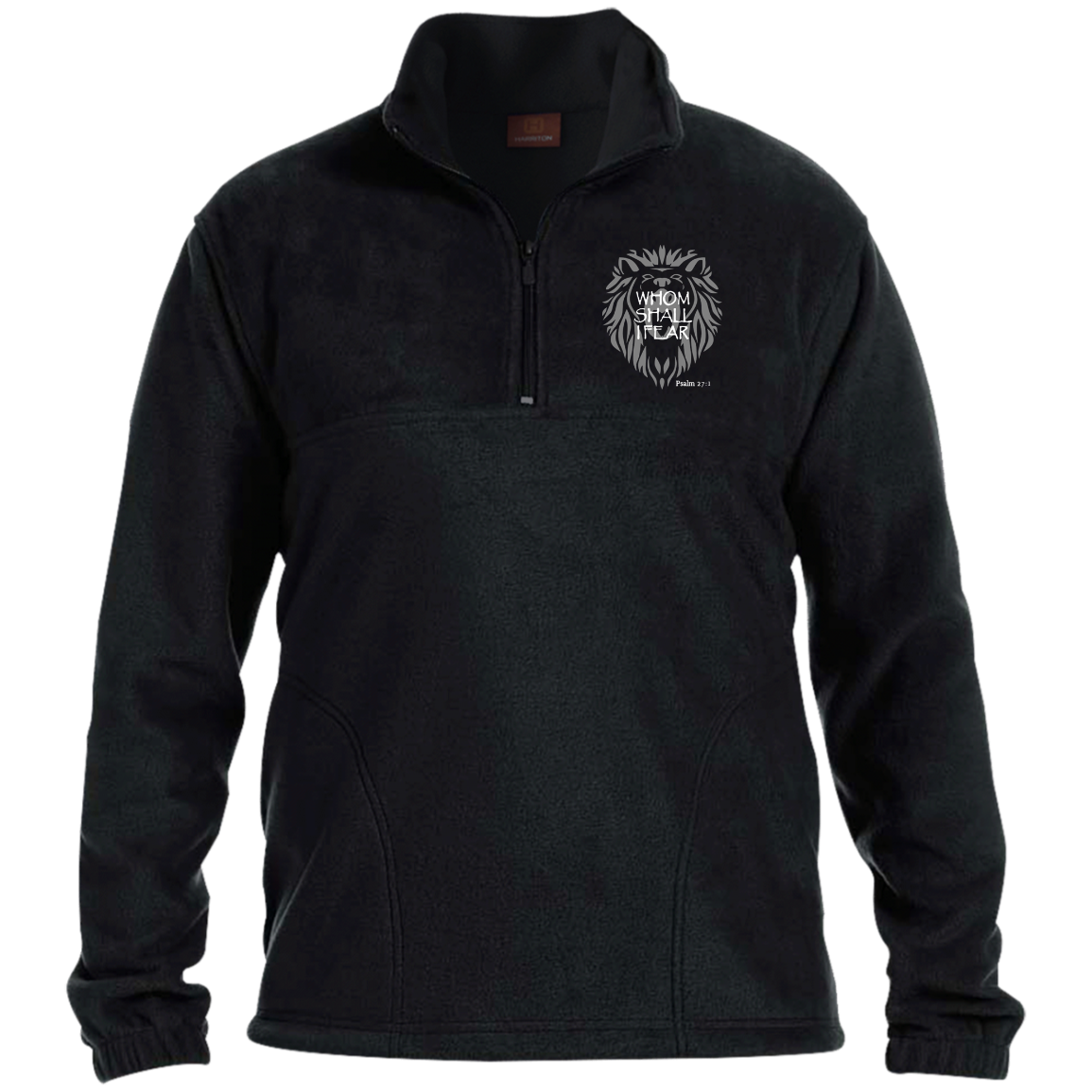 Whom Shall I Fear Men's 1/4 Zip Fleece Pullover – wearscriptures.com