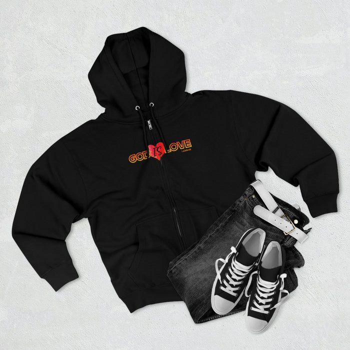 God is Love Women’s Unisex Premium Full Zip Hoodie