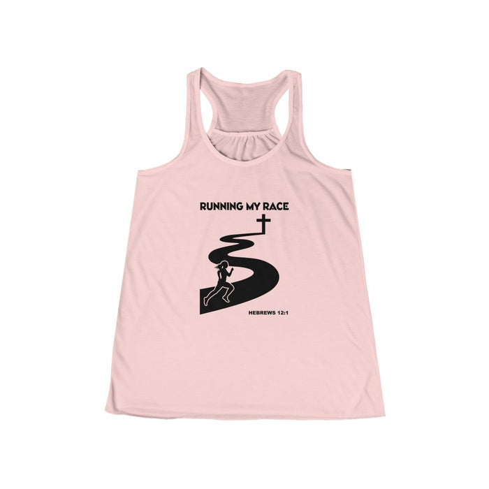 Running My Race Women's Flowy Racerback Tank