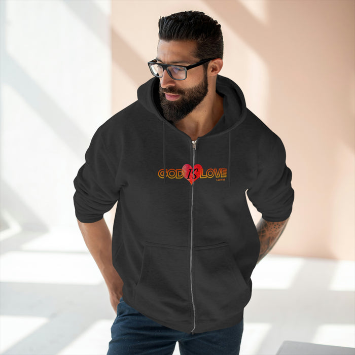 God is Love Women’s Unisex Premium Full Zip Hoodie